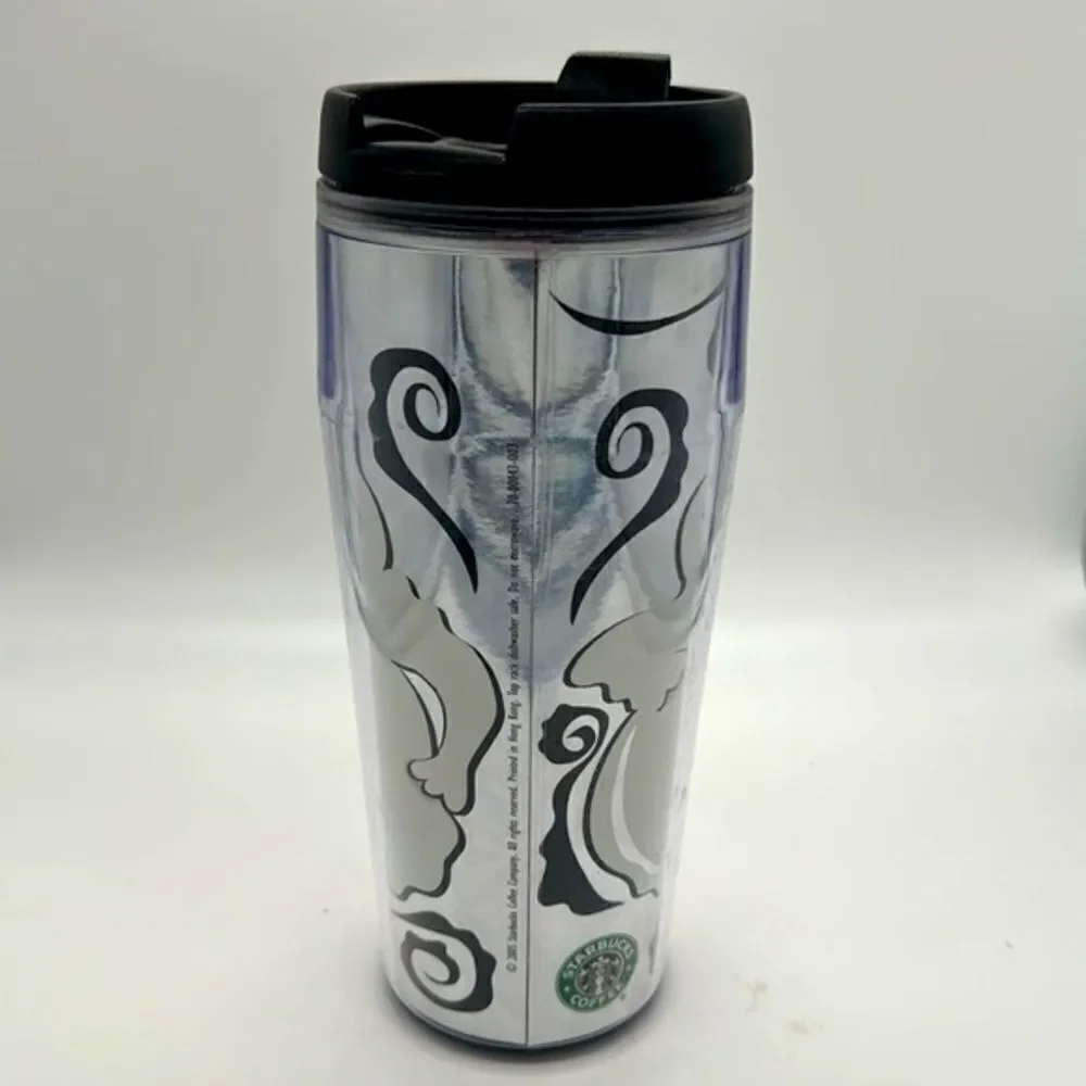 Starbucks Coffee 2005 Halloween Travel Tumbler Ghost Boo 16oz Holographic